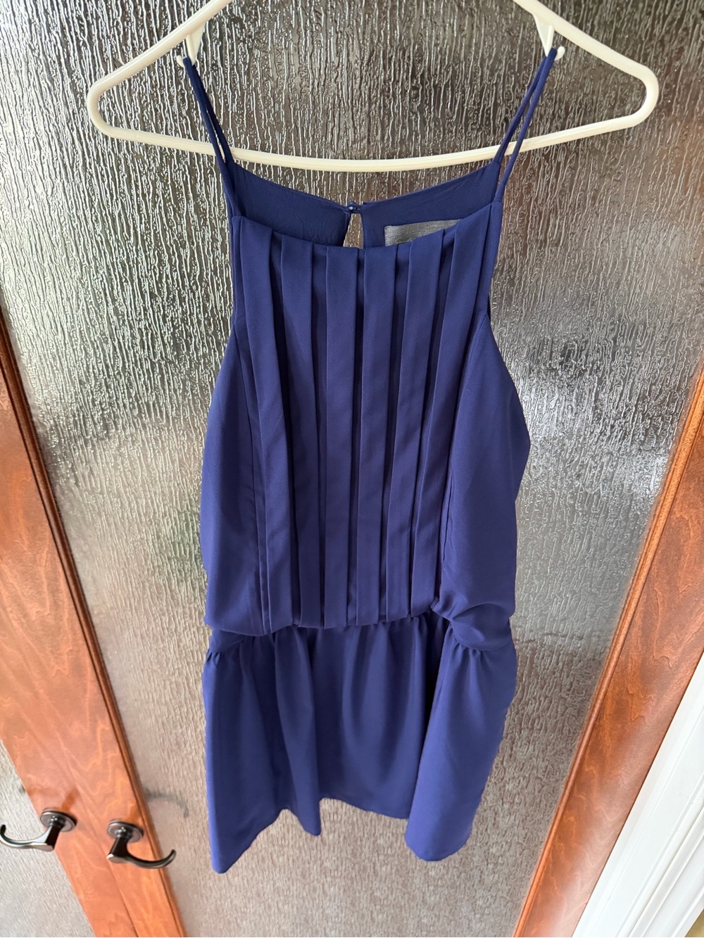 Sunday in Brooklyn XL Navy Pleated Midi Dress – Flowy & Feminine